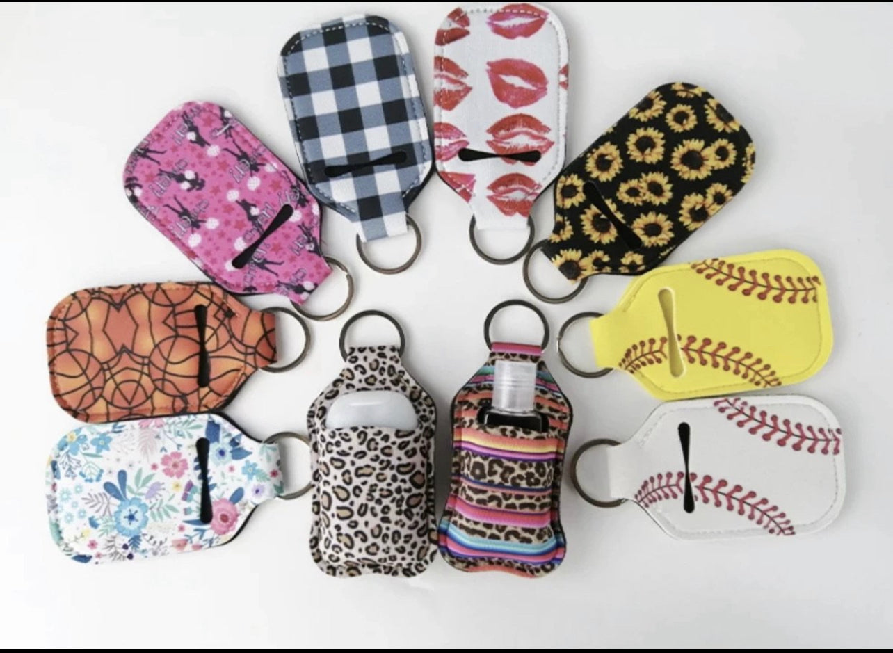 Custom Hand Sanitizer holder and lanyard combo