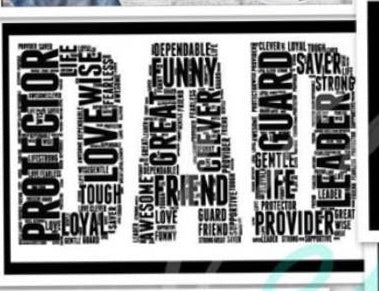 Dad Word Art T-shirt