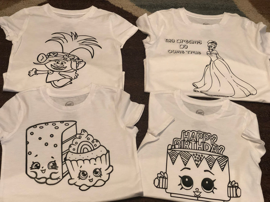 Coloring t shirts w/ washable markers