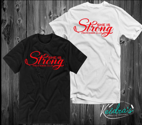 She is strong tee