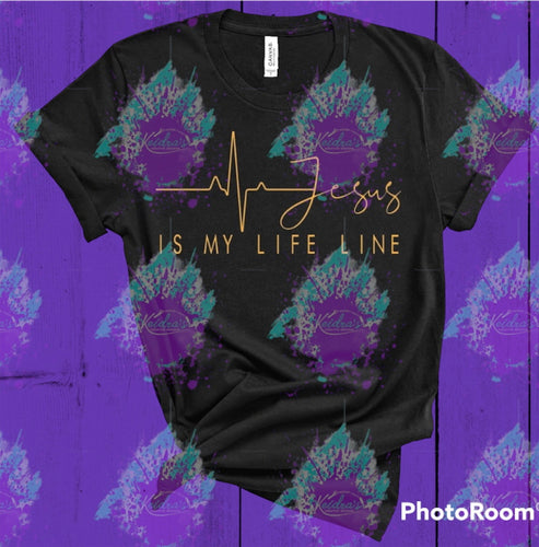 Jesus is my life line tee